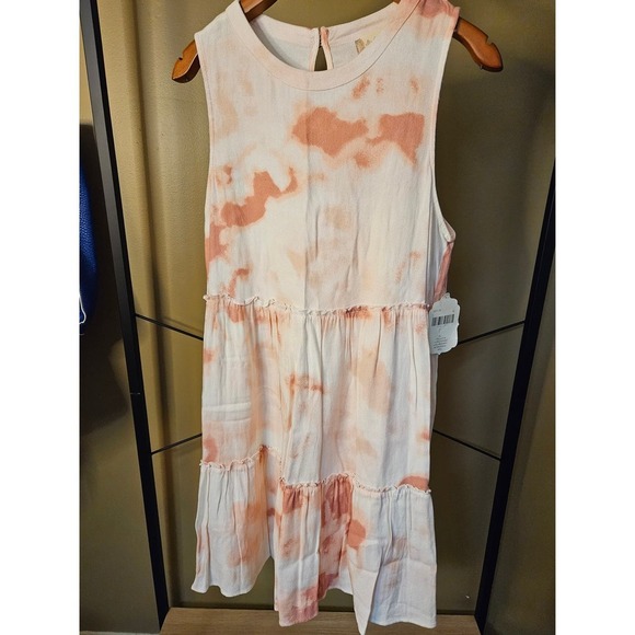 Altar'd State Tie Dye Sun Dress Size L New With Tags - Picture 2 of 7